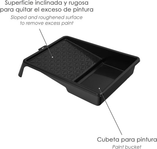 Bandeja para Rodillo de Pintura 22 cm ECO | Cubeta de Polipropileno
