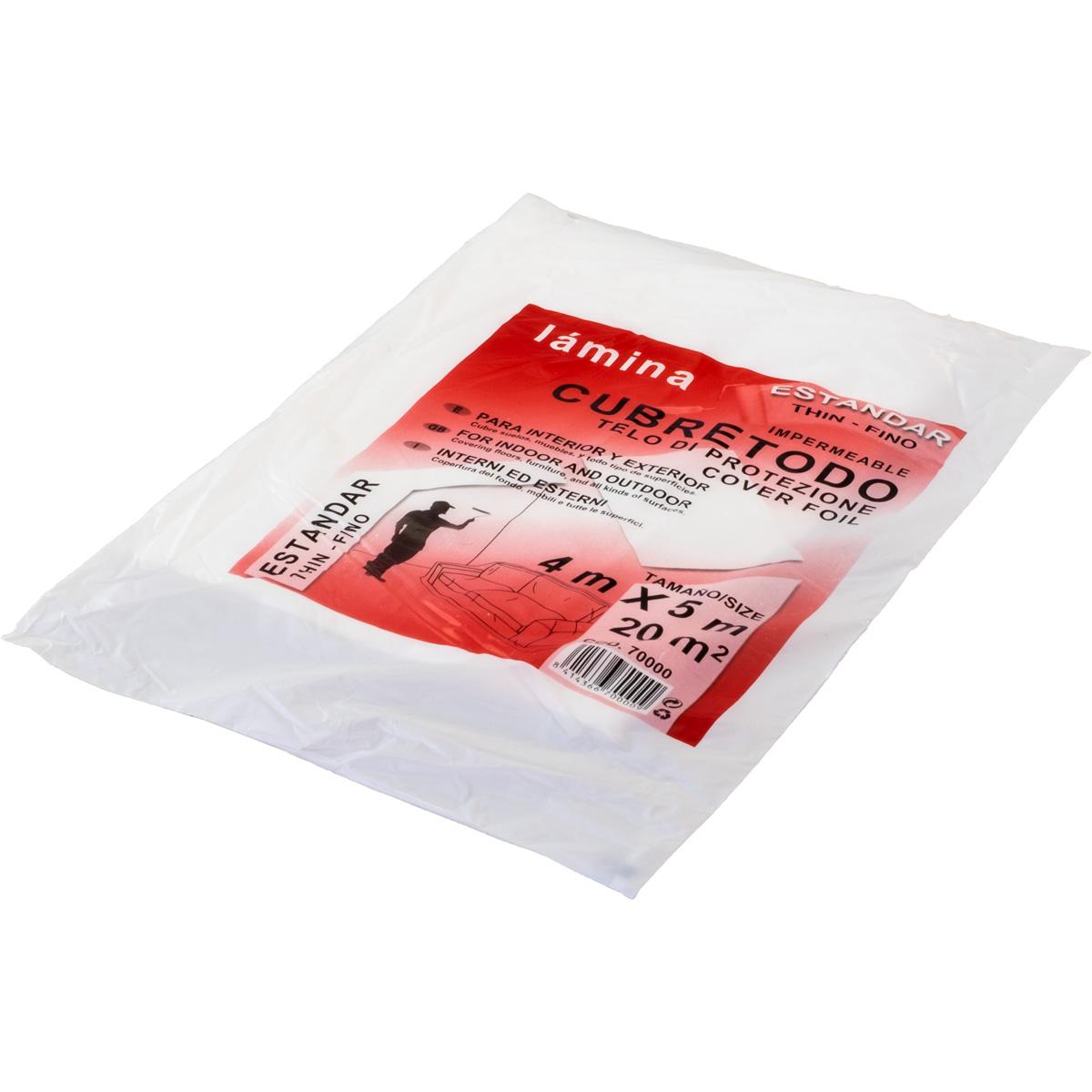 Lámina Cubretodo 4 x 5 m – Protección para muebles y superficies