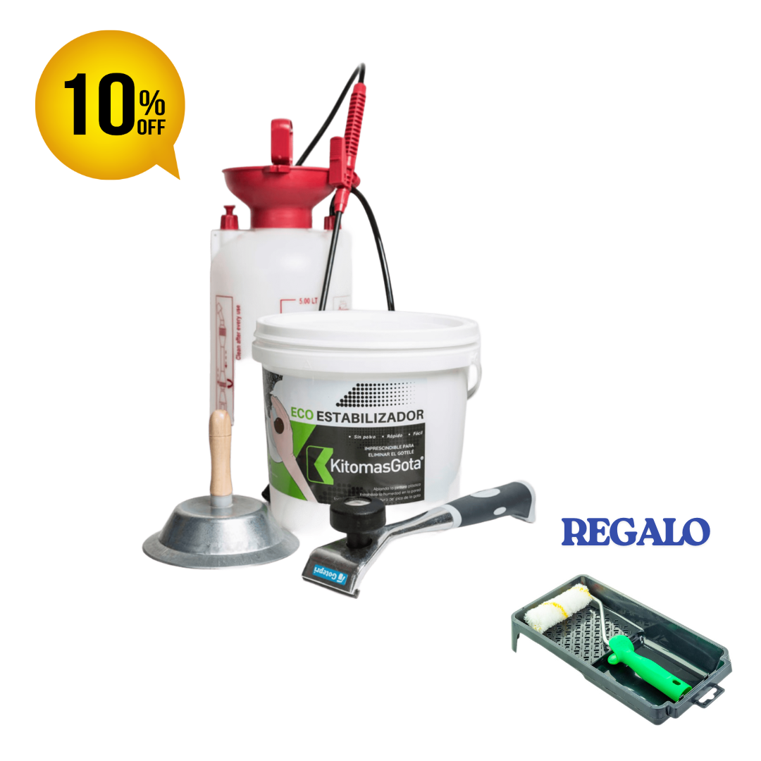 Elimina el gotelé plastificado. Kit Kitomasgota Brico