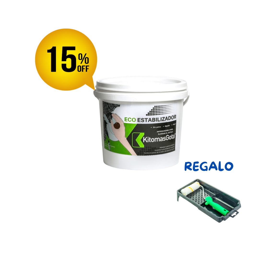Liquido para quitar gotelé con pintura plástica | Ecoestabilizador Kitomasgota