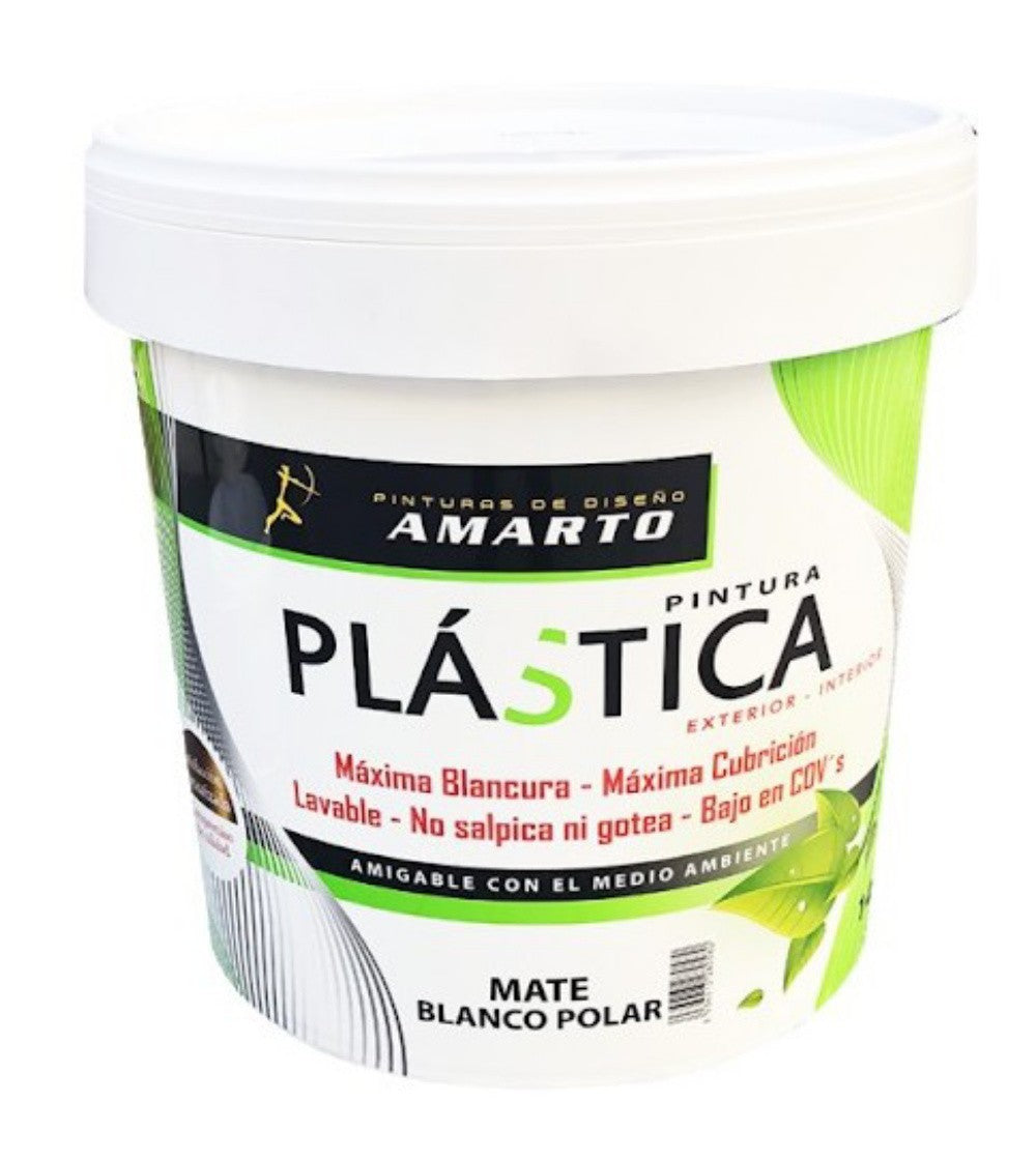 Mate blanco Polar. Pintura plástica