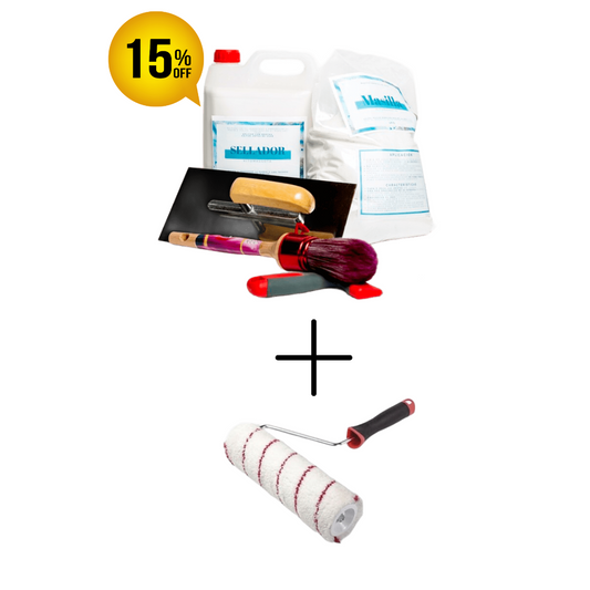 Kit completo preparar pared para pintar